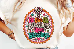 Blessings Upon Blessings PNG Shirt Product Image 6