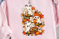 Ghost Bee Fall Halloween PNG Shirt Product Image 3
