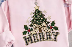 Merry Christmas Tree PNG Sublimation Shi Product Image 3
