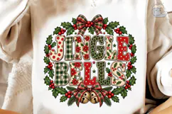 Jingle Bells Christmas Wreath PNG Shirt Product Image 4