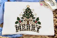 Merry Christmas Tree PNG Sublimation Shi Product Image 5