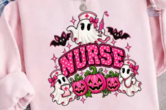 Halloween Nurse Ghost PNG Shirt Design Product Image 3