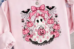 Coquette Ghost Halloween PNG Shirt Product Image 3