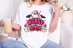 Halloween Nurse Ghost PNG Shirt Design Product Image 4