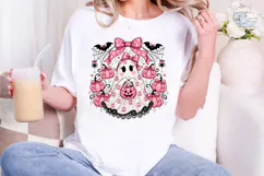 Coquette Ghost Halloween PNG Shirt Product Image 5