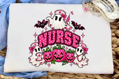 Halloween Nurse Ghost PNG Shirt Design Product Image 5