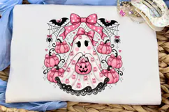 Coquette Ghost Halloween PNG Shirt Product Image 6