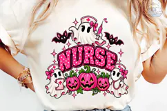 Halloween Nurse Ghost PNG Shirt Design Product Image 6
