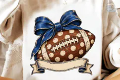 Football Bow Polka Dot PNG Shirt Design Product Image 3