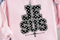 Jesus Polka Dot PNG Shirt Design Product Image 3