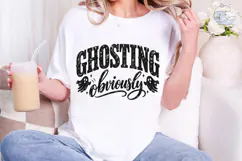 Ghosting Obviously Halloween PNG Tee Product Image 5