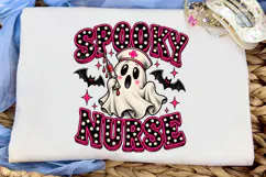 Spooky Nurse Ghost Halloween PNG Tee Product Image 5