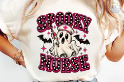 Spooky Nurse Ghost Halloween PNG Tee Product Image 6