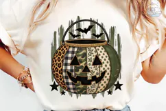 Halloween Pumpkin Bucket PNG Shirt Product Image 1