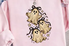 Ghost Book Lover PNG Shirt Design Product Image 3