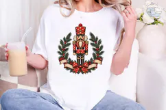 Christmas Nutcracker Wreath PNG Shirt Product Image 5
