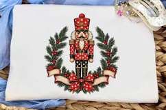 Christmas Nutcracker Wreath PNG Shirt Product Image 1