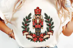 Christmas Nutcracker Wreath PNG Shirt Product Image 6