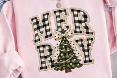 Merry Christmas Tree PNG Shirt Design Product Image 3