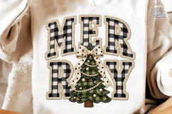 Merry Christmas Tree PNG Shirt Design Product Image 4