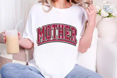 Mother Striped Varsity PNG Shirt Design Product Image 4