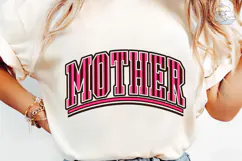 Mother Striped Varsity PNG Shirt Design Product Image 6