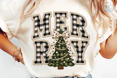 Merry Christmas Tree PNG Shirt Design Product Image 6