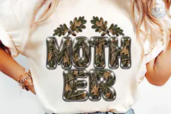 Mother Camo Balloon Letters PNG Tee Product Image 6