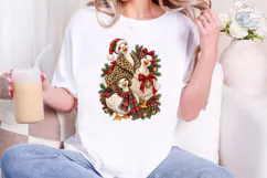 Christmas Geese Santa PNG Sublimation Te Product Image 5