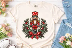 Christmas Nutcracker Wreath PNG Shirt PN Product Image 2