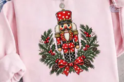 Christmas Nutcracker Wreath PNG Shirt PN Product Image 1