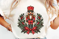 Christmas Nutcracker Wreath PNG Shirt PN Product Image 6