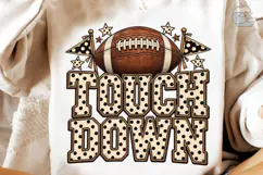 Touchdown Football PNG Sublimation Tee Product Image 4