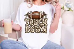 Touchdown Football PNG Sublimation Tee Product Image 1