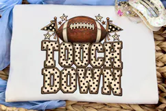Touchdown Football PNG Sublimation Tee Product Image 5