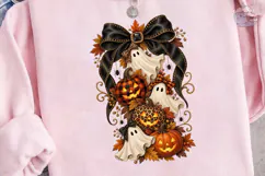 Halloween Ghost Pumpkin PNG Sublimation Product Image 3