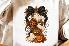 Halloween Ghost Pumpkin PNG Sublimation Product Image 4