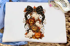 Halloween Ghost Pumpkin PNG Sublimation Product Image 5