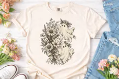 Floral Ghost Bouquet PNG Shirt Design Product Image 2