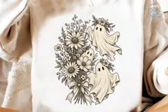 Floral Ghost Bouquet PNG Shirt Design Product Image 4