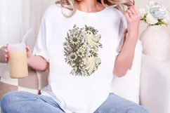 Floral Ghost Bouquet PNG Shirt Design Product Image 1