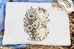 Floral Ghost Bouquet PNG Shirt Design Product Image 5