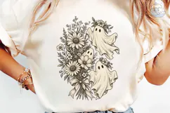 Floral Ghost Bouquet PNG Shirt Design Product Image 6