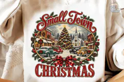 Small Town Christmas PNG Shirt Design Product Image 4