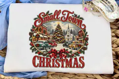 Small Town Christmas PNG Shirt Design Product Image 5