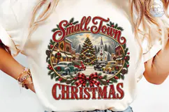 Small Town Christmas PNG Shirt Design Product Image 6