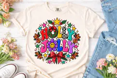 Holly Jolly Christmas PNG Shirt Design Product Image 2
