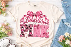 In October We Wear Pink PNG Shirt Product Image 2