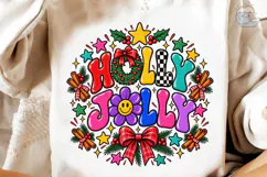 Holly Jolly Christmas PNG Shirt Design Product Image 4