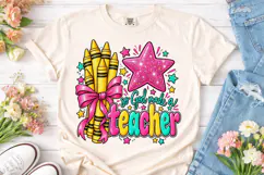 So God Made a Teacher PNG Shirt Design Product Image 2